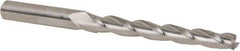 Accupro - 0.5° Taper Angle per Side, 1/4" Small End Diam, 2-1/4" LOC, Solid Carbide 3 Flute Tapered Square End Mill - 4" OAL, 3/8" Shank Diam, Spiral Flute - USA Tool & Supply