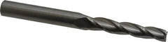 Accupro - 1° Taper Angle per Side, 3/8" Small End Diam, 2-1/4" LOC, Solid Carbide 3 Flute Tapered Square End Mill - 4" OAL, 1/2" Shank Diam, Spiral Flute - USA Tool & Supply