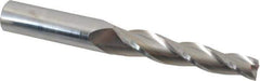 Accupro - 2° Taper Angle per Side, 1/2" Small End Diam, 3-1/4" LOC, Solid Carbide 3 Flute Tapered Square End Mill - 6" OAL, 3/4" Shank Diam - USA Tool & Supply