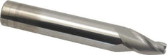 Accupro - 10° Taper Angle per Side, 1/4" Small End Diam, 3/4" LOC, Solid Carbide 3 Flute Tapered Square End Mill - 3-1/2" OAL, 9/16" Shank Diam, Spiral Flute - USA Tool & Supply