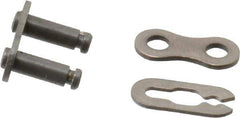 Browning - 1/4" Pitch, ANSI 25, Roller Chain Connecting Link - For Use with Single Strand Chain - USA Tool & Supply