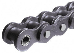 Morse - 1/2" Pitch, ANSI 40, Single Strand Roller Chain - Chain No. 40, 10 Ft. Long, 5/16" Roller Diam, 5/16" Roller Width - USA Tool & Supply
