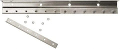 Steiner - 4' Long Galvanized Steel Dock Strip Door Mounting Hardware - Use with Strip Door - USA Tool & Supply