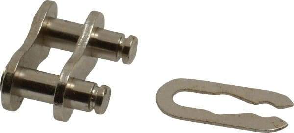 Browning - 3/8" Pitch, ANSI 35, Roller Chain Connecting Link - For Use with Single Strand Chain - USA Tool & Supply