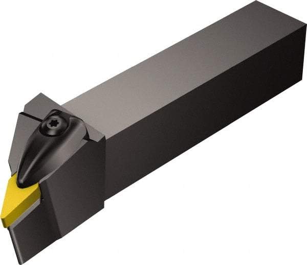Sandvik Coromant - DVJN, Left Hand Cut, -3° Lead Angle, 1-1/2" Shank Height x 1-1/2" Shank Width, Negative Rake Indexable Turning Toolholder - 6" OAL, VNMG 16 04 08 Insert Compatibility, Series T-Max P - USA Tool & Supply