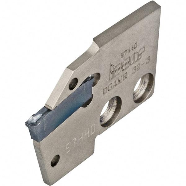 Iscar - Right Hand Cut, 1/8" Insert Width, Cutoff & Grooving Support Blade for Indexables - 0.126" Head Projection - USA Tool & Supply