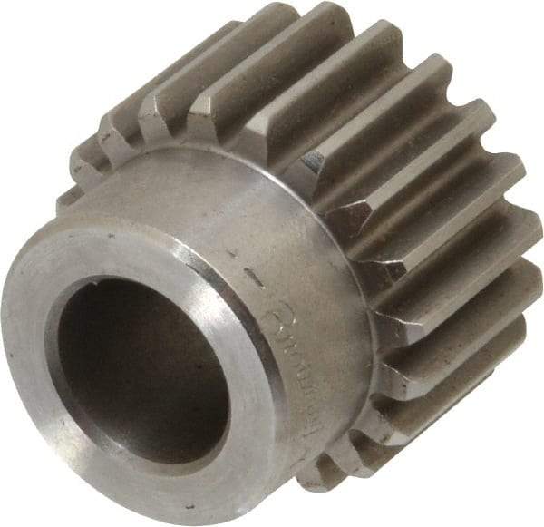 Browning - 16 Pitch, 1-1/4" Pitch Diam, 1.37" OD, 20 Tooth Spur Gear - 3/4" Face Width, 5/8" Bore Diam, 1-1/16" Hub Diam, 20° Pressure Angle, Steel - USA Tool & Supply