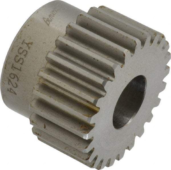 Browning - 16 Pitch, 1-1/2" Pitch Diam, 1.62" OD, 24 Tooth Spur Gear - 3/4" Face Width, 5/8" Bore Diam, 1-5/16" Hub Diam, 20° Pressure Angle, Steel - USA Tool & Supply