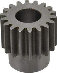 Browning - 12 Pitch, 1-1/2" Pitch Diam, 1.66" OD, 18 Tooth Spur Gear - 1" Face Width, 3/4" Bore Diam, 1-1/4" Hub Diam, 20° Pressure Angle, Steel - USA Tool & Supply