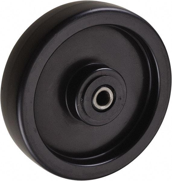 Value Collection - 6 Inch Diameter x 1-1/2 Inch Wide, Polyolefin Caster Wheel - 400 Lb. Capacity, 1-7/8 Inch Hub Length, 1/2 Inch Axle Diameter, Roller Bearing - USA Tool & Supply