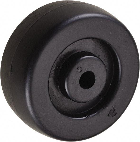 Value Collection - 2-1/2 Inch Diameter x 1-1/8 Inch Wide, Polyolefin Caster Wheel - 175 Lb. Capacity, 1-1/8 Inch Hub Length, 5/16 Inch Axle Diameter, Plain Bearing - USA Tool & Supply