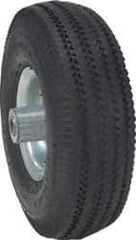 Value Collection - 6 Inch Diameter x 2 Inch Wide, Rubber on Cast Iron Caster Wheel - 500 Lb. Capacity, 5/8 Inch Axle Diameter, Roller Bearing - USA Tool & Supply