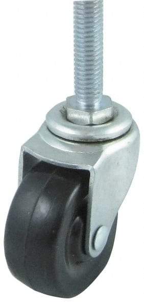 Value Collection - 3" Diam x 1" Wide x 4" OAH Stem Mount Swivel Caster - Pneumatic, 100 Lb Capacity, Ball Bearing, 3/8-16 x 1" Threaded Stem - USA Tool & Supply
