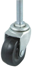 Value Collection - 3" Diam x 1" Wide x 4" OAH Stem Mount Swivel Caster - Pneumatic, 100 Lb Capacity, Ball Bearing, 3/8-16 x 1" Threaded Stem - USA Tool & Supply