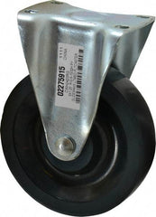 Value Collection - 5" Diam x 1-1/4" Wide x 6-15/32" OAH Top Plate Mount Rigid Caster - Polyurethane, 220 Lb Capacity, Ball Bearing, 2-7/8 x 3-5/8" Plate - USA Tool & Supply
