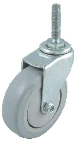 Value Collection - 5" Diam x 1-1/4" Wide x 6" OAH Stem Mount Swivel Caster - Pneumatic, 300 Lb Capacity, 1 x 2-5/8" Friction Stem - USA Tool & Supply