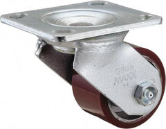 Value Collection - 3" Diam x 2" Wide x 4-1/2" OAH Top Plate Mount Swivel Caster - Polyurethane, 540 Lb Capacity, Roller Bearing, 4 x 4-1/2" Plate - USA Tool & Supply