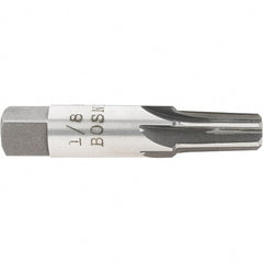Interstate - 1/8" Pipe, 0.362" Diam, 0.316" Small End Diam, Straight Shank, 3/4" Flute, Taper Pipe Reamer - USA Tool & Supply