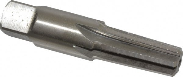 Interstate - 1/4" Pipe, 0.472" Diam, 13/32" Small End Diam, Straight Shank, 1-1/16" Flute, Taper Pipe Reamer - USA Tool & Supply