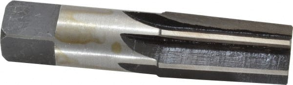 Interstate - 1/2" Pipe, 3/4" Diam, 0.665" Small End Diam, Straight Shank, 1-3/8" Flute, Taper Pipe Reamer - USA Tool & Supply