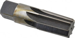 Interstate - 3/4" Pipe, 0.962" Diam, 7/8" Small End Diam, Straight Shank, 1-3/8" Flute, Taper Pipe Reamer - USA Tool & Supply