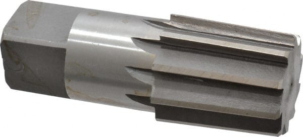 Interstate - 1-1/4" Pipe, 1.553" Diam, 1.444" Small End Diam, Straight Shank, 1-3/4" Flute, Taper Pipe Reamer - USA Tool & Supply
