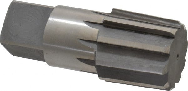 Interstate - 1-1/2" Pipe, 1.793" Diam, 1.684" Small End Diam, Straight Shank, 1-3/4" Flute, Taper Pipe Reamer - USA Tool & Supply