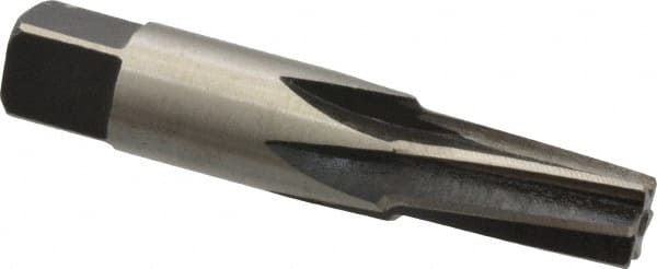Interstate - 1/8" Pipe, 0.362" Diam, 0.316" Small End Diam, Straight Shank, 3/4" Flute, Taper Pipe Reamer - USA Tool & Supply