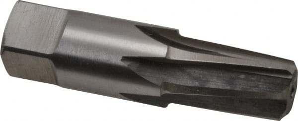 Interstate - 3/8" Pipe, 0.606" Diam, 0.54" Small End Diam, Straight Shank, 1-1/16" Flute, Taper Pipe Reamer - USA Tool & Supply