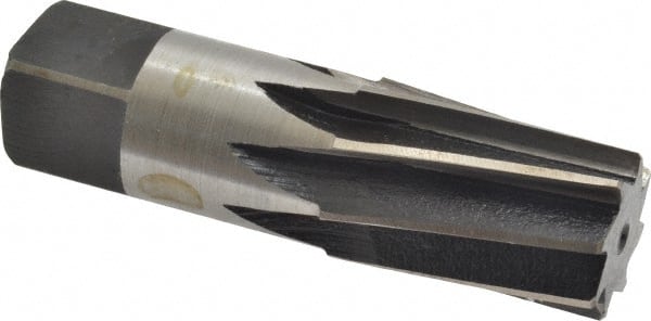 Interstate - 3/4" Pipe, 0.962" Diam, 7/8" Small End Diam, Straight Shank, 1-3/8" Flute, Taper Pipe Reamer - USA Tool & Supply