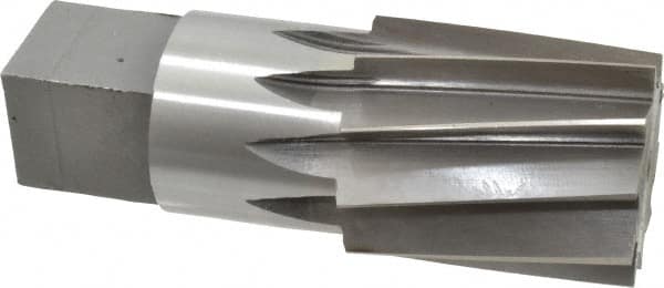 Interstate - 1-1/4" Pipe, 1.553" Diam, 1.444" Small End Diam, Straight Shank, 1-3/4" Flute, Taper Pipe Reamer - USA Tool & Supply