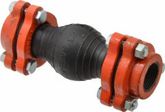 Mason Ind. - 1" Pipe, EPDM Single Arch Pipe Expansion Joint - 7" Long, 3/8" Extension, 3/4" Compression, 250 Max psi, Female NPT - USA Tool & Supply