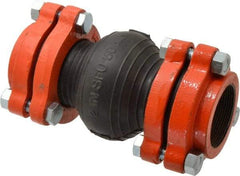 Mason Ind. - 2" Pipe, EPDM Single Arch Pipe Expansion Joint - 8" Long, 3/8" Extension, 3/4" Compression, 250 Max psi, Female NPT - USA Tool & Supply