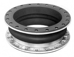 Mercer Rubber - 4" Pipe, Nitrile Single Arch Pipe Expansion Joint - 6" Long, 3/4" Extension, 1-3/4" Compression, 220 Max psi, Flanged - USA Tool & Supply