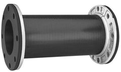 Mercer Rubber - 6" Pipe, Chlorobutyl Single Arch Hose Pipe Expansion Joint - 18" Long, 1/2" Extension, 3/8" Compression, 230 Max psi, Flanged - USA Tool & Supply