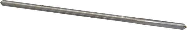 Made in USA - 1/8" High Speed Steel 4 Flute Chucking Reamer - Straight Flute, 0.119" Straight Shank, 7/8" Flute Length, 3-1/2" OAL - USA Tool & Supply