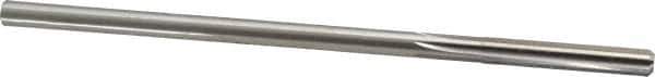 Made in USA - 7/32" High Speed Steel 6 Flute Chucking Reamer - Straight Flute, 0.2075" Straight Shank, 1-1/4" Flute Length, 5" OAL - USA Tool & Supply