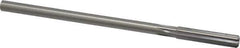 Made in USA - 5/16" High Speed Steel 6 Flute Chucking Reamer - Straight Flute, 0.2792" Straight Shank, 1-1/2" Flute Length, 6" OAL - USA Tool & Supply