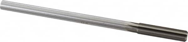 Made in USA - 27/64" High Speed Steel 6 Flute Chucking Reamer - USA Tool & Supply