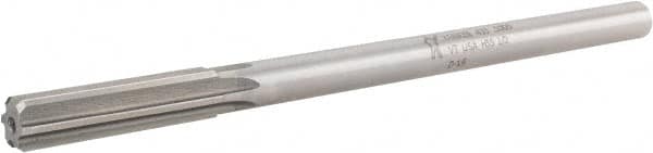 Made in USA - 1/2" High Speed Steel 6 Flute Chucking Reamer - USA Tool & Supply