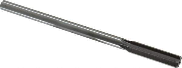 Made in USA - 17/32" High Speed Steel 6 Flute Chucking Reamer - Straight Flute, 0.4355" Straight Shank, 2" Flute Length, 8" OAL - USA Tool & Supply