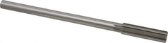 Made in USA - 9/16" High Speed Steel 8 Flute Chucking Reamer - Straight Flute, 0.4355" Straight Shank, 2" Flute Length, 8" OAL - USA Tool & Supply