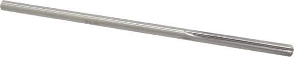 Made in USA - #2 High Speed Steel 6 Flute Chucking Reamer - Straight Flute, 0.2173" Straight Shank, 1-1/2" Flute Length, 6" OAL - USA Tool & Supply