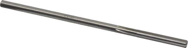 Made in USA - #6 High Speed Steel 6 Flute Chucking Reamer - Straight Flute, 0.1945" Straight Shank, 1-1/4" Flute Length, 5" OAL - USA Tool & Supply