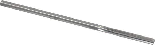 Made in USA - #8 High Speed Steel 6 Flute Chucking Reamer - Straight Flute, 0.1895" Straight Shank, 1-1/4" Flute Length, 5" OAL - USA Tool & Supply