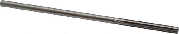 Made in USA - #11 High Speed Steel 6 Flute Chucking Reamer - Straight Flute, 0.186" Straight Shank, 1-1/4" Flute Length, 5" OAL - USA Tool & Supply