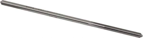 Made in USA - #19 High Speed Steel 6 Flute Chucking Reamer - Straight Flute, 0.1595" Straight Shank, 1-1/8" Flute Length, 4-1/2" OAL - USA Tool & Supply