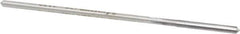 Made in USA - #33 High Speed Steel 4 Flute Chucking Reamer - Straight Flute, 0.1055" Straight Shank, 7/8" Flute Length, 3-1/2" OAL - USA Tool & Supply