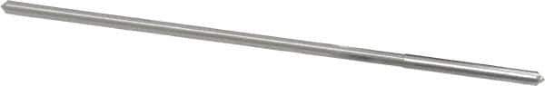 Made in USA - #40 High Speed Steel 4 Flute Chucking Reamer - Straight Flute, 0.0928" Straight Shank, 7/8" Flute Length, 3-1/2" OAL - USA Tool & Supply