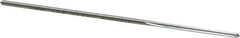 Made in USA - #51 High Speed Steel 4 Flute Chucking Reamer - Straight Flute, 0.066" Straight Shank, 3/4" Flute Length, 3" OAL - USA Tool & Supply